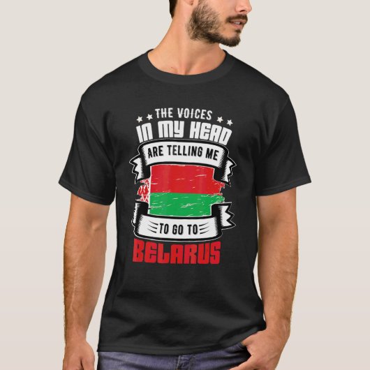 Wit-Rusland in mijn hoofd T-shirt (Voorkant)