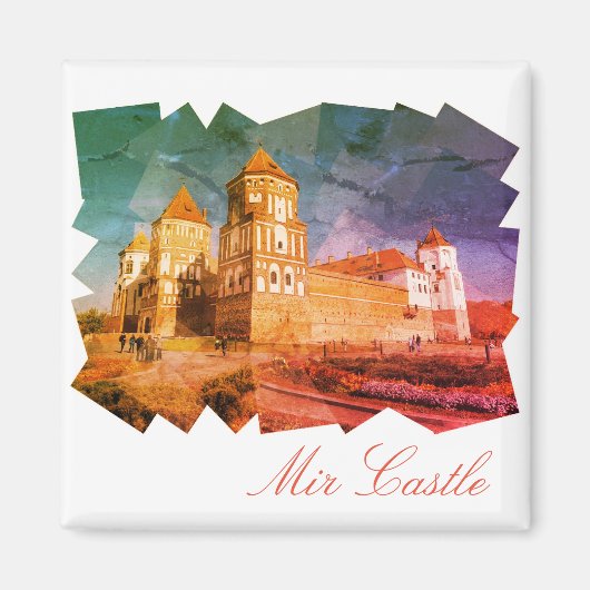 Wit-Rusland Kasteel Mir Architectuur Schilderen Ma Magneet (Voorkant)