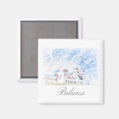 Wit-Rusland Kasteel van Kosava Magnet (Voorkant / Achterkant)