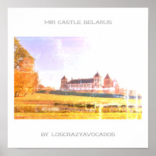 Wit-Rusland Kasteel van Mir Architectuur Natuur Po Poster