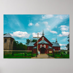 Wit-Rusland Katholieke architectuur van Porechye P Poster