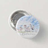 Wit-Rusland Kosava Palace Architectuur Button Pin (Voorkant /achterkant)
