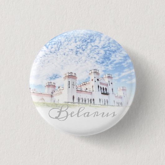 Wit-Rusland Kosava Palace Architectuur Button Pin (Voorkant)
