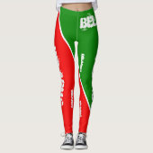 Wit-Rusland Leggings van de nationale vlag van Wit (Voorkant)