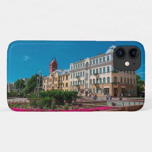 Wit-Rusland Minsk М н к Architectuur iPhone 11 Hoe Case-Mate iPhone Case (Achterkant (horizontaal))