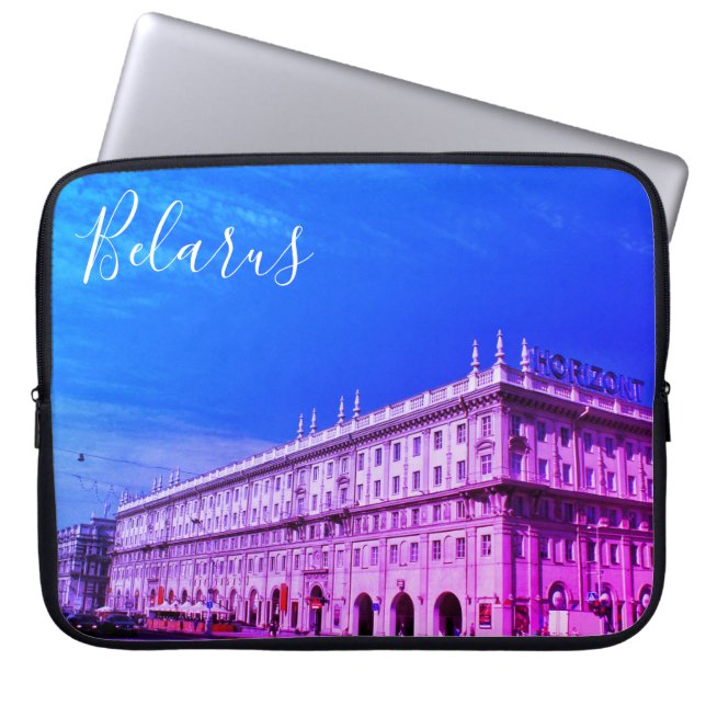 Wit-Rusland Minsk Architectuur Computer Laptop Sle Sleeve (Voorkant)