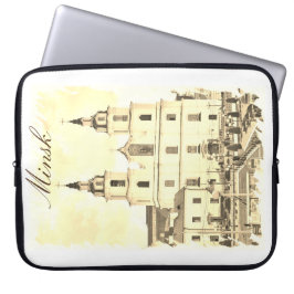 Wit-Rusland Minsk Architectuur Laptop Sleeve Hoesj