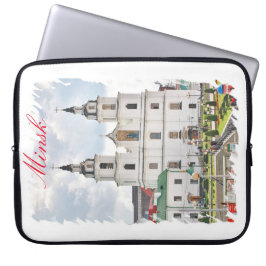 Wit-Rusland Minsk Architectuur Laptop Sleeve Hoesj