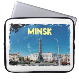Wit-Rusland Minsk Architectuur Laptop Sleeve Hoesj