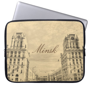 Wit-Rusland Minsk Architectuur Laptop Sleeve Hoesj