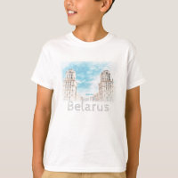 Wit-Rusland Minsk Architectuur T-shirt Top