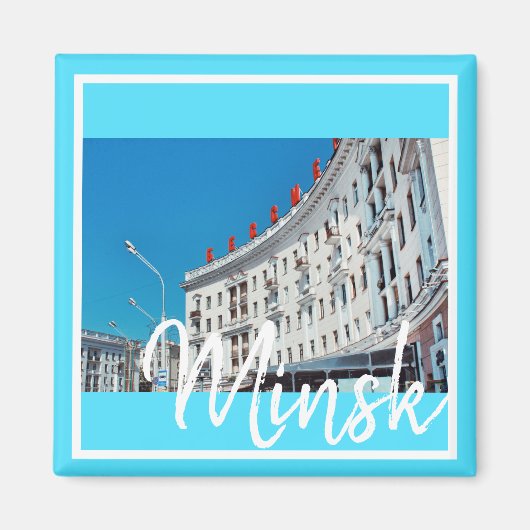Wit-Rusland Minsk Stadsarchitectuur Magneet (Voorkant)