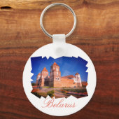 Wit-Rusland Mir Castle Architecture Button Sleutel Sleutelhanger (Voorkant)