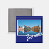 Wit-Rusland Mir Castle Architecture Magnet (Voorkant / Achterkant)