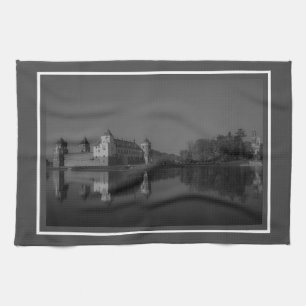 Wit-Rusland Mir Castle Architecture Monochrome Theedoek