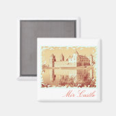 Wit-Rusland Mir Castle Architecture Painting Magne Magneet (Voorkant / Achterkant)