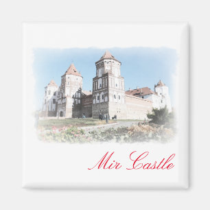 Wit-Rusland Mir Castle Architecture Painting Magne Magneet