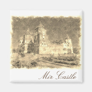 Wit-Rusland Mir Castle Architecture Painting Magne Magneet