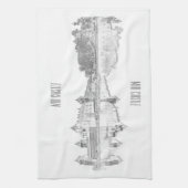 Wit-Rusland Mir Castle Architecture Sketch Theedoek (Verticaal)