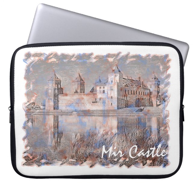 Wit-Rusland Mir Castle Architectuur Laptop Sleeve (Voorkant)