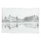 Wit-Rusland Mir Castle Cityscape Architecture Sket Kussensloop (Achterkant)