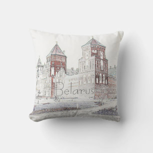 Wit-Rusland Mir Castle Cityscape Travel Cushion Pi Kussen