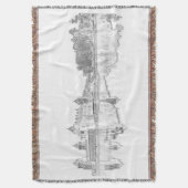 Wit-Rusland Mir Castle Cityscape Travel Throw Blan Deken (Voorkant Verticaal)