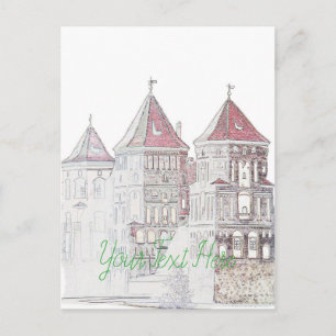 Wit-Rusland Mir Kasteel Architectuur Briefkaart