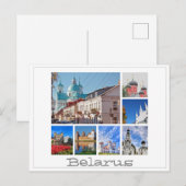 Wit-Rusland Mir Kasteel Architectuur Collage Ansic Briefkaart (Voorkant / Achterkant)