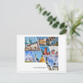 Wit-Rusland Mir Kasteel Architectuur Collage Ansic Briefkaart (Staand voorkant)