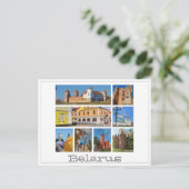 Wit-Rusland Mir Kasteel Architectuur Collage Ansic Briefkaart (Staand voorkant)