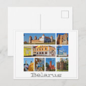 Wit-Rusland Mir Kasteel Architectuur Collage Ansic Briefkaart (Voorkant / Achterkant)