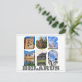 Wit-Rusland Mir Kasteel Architectuur Collage Ansic Briefkaart (Staand voorkant)