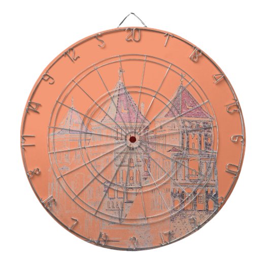 Wit-Rusland Mir Kasteel Architectuur Dartbord (Voorkant)