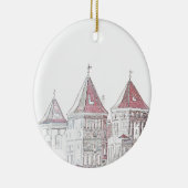 Wit-Rusland Mir Kasteel Architectuur Keramisch Ornament (Rechts)
