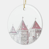 Wit-Rusland Mir Kasteel Architectuur Keramisch Ornament (Links)