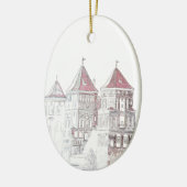 Wit-Rusland Mir Kasteel Architectuur Keramisch Ornament (Links)