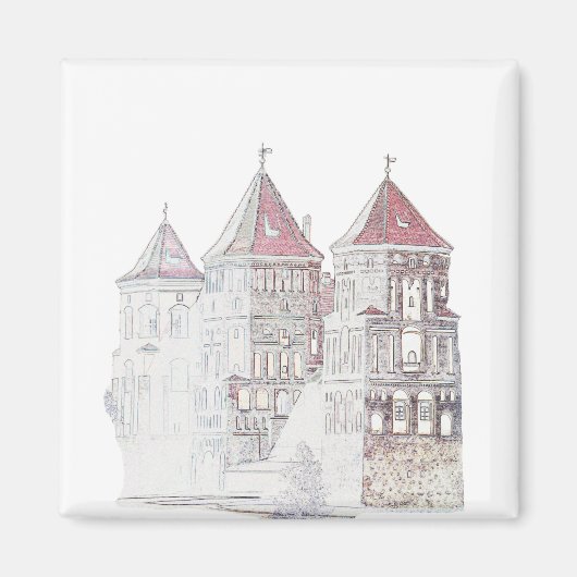 Wit-Rusland Mir Kasteel Architectuur Magneet (Voorkant)