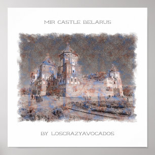 Wit-Rusland Mir Kasteel Architectuur Natuur Poster