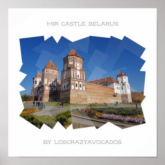 Wit-Rusland Mir Kasteel Architectuur Natuur Poster (Voorkant)