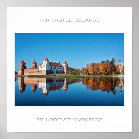 Wit-Rusland Mir Kasteel Architectuur Natuur Poster (Voorkant)