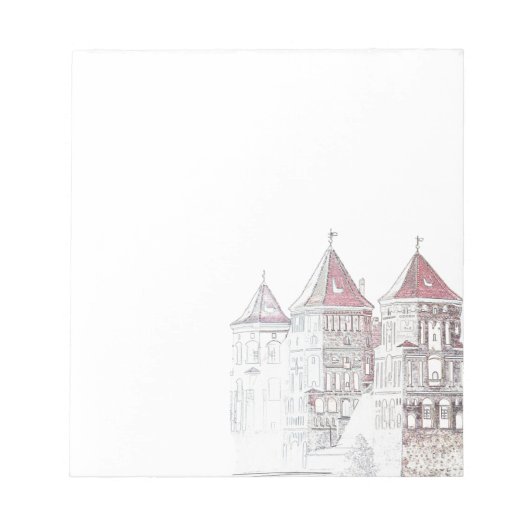 Wit-Rusland Mir Kasteel Architectuur Notitieblok (Voorkant)