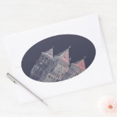 Wit-Rusland Mir Kasteel Architectuur Ovale Sticker (Envelop)