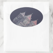 Wit-Rusland Mir Kasteel Architectuur Ovale Sticker (Tas)