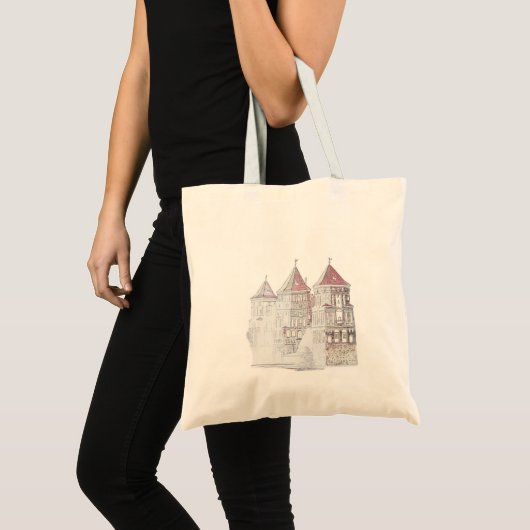 Wit-Rusland Mir Kasteel Architectuur Tote Bag (Voorkant (product))