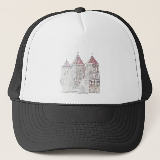 Wit-Rusland Mir Kasteel Architectuur Trucker Pet (Voorkant)