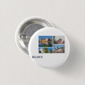 Wit-Rusland Mir Kasteelarchitectuur Button Pin (Voorkant /achterkant)
