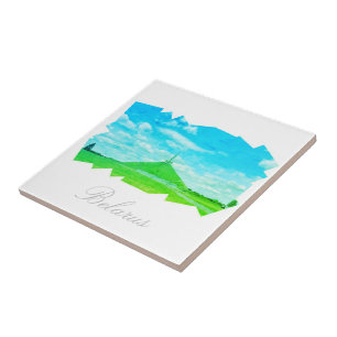 Wit-Rusland Mond van de Architectuur van de Glory  Tegeltje