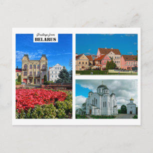 Wit-Rusland Natuur Architectuur Briefkaart