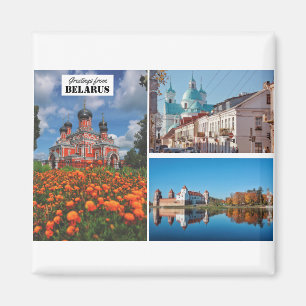 Wit-Rusland Natuur Architectuur van Groeten Magnet